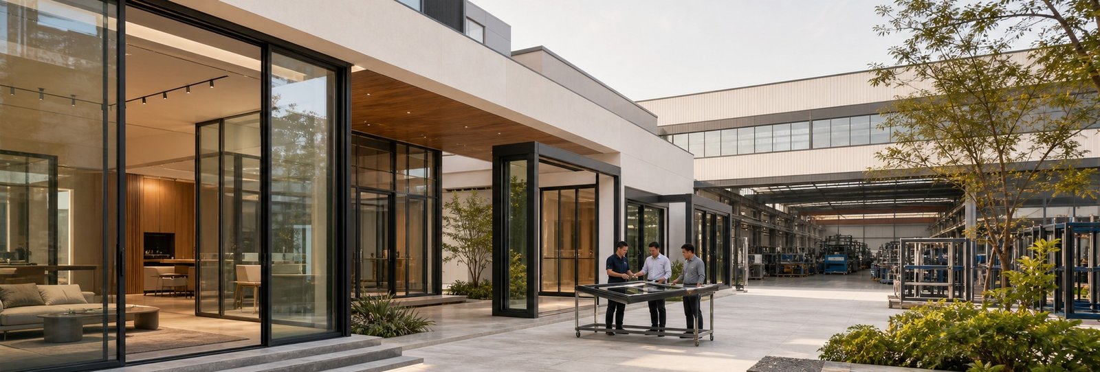 Alloy Pro aluminum window showroom and manufacturing facility