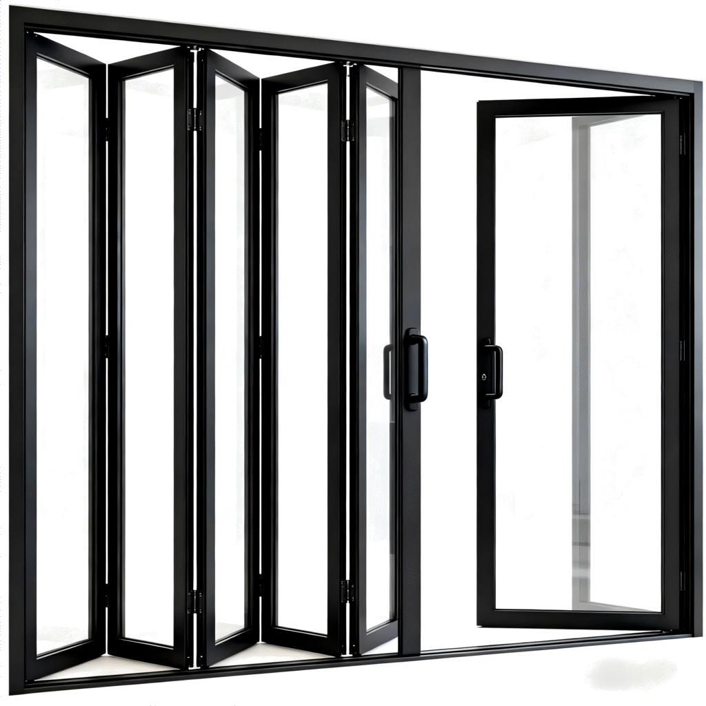 Clean aluminum bi-folding door category image
